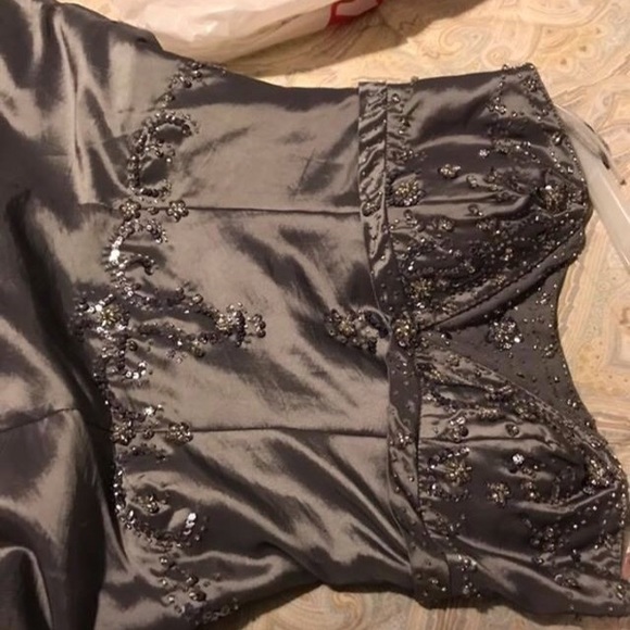 Gun Metal Prom Dress - Picture 2 of 3